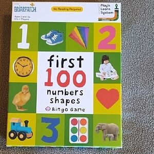 Briarpatch Learning Game Ages 2+ Numbers Shapes Literacy Coordination Green Red